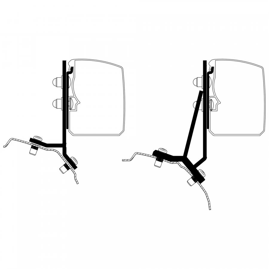 Product image 1 of the product “Adapter Ford Transit / Tourneo Custom Minivan für Thule 3200 ”
